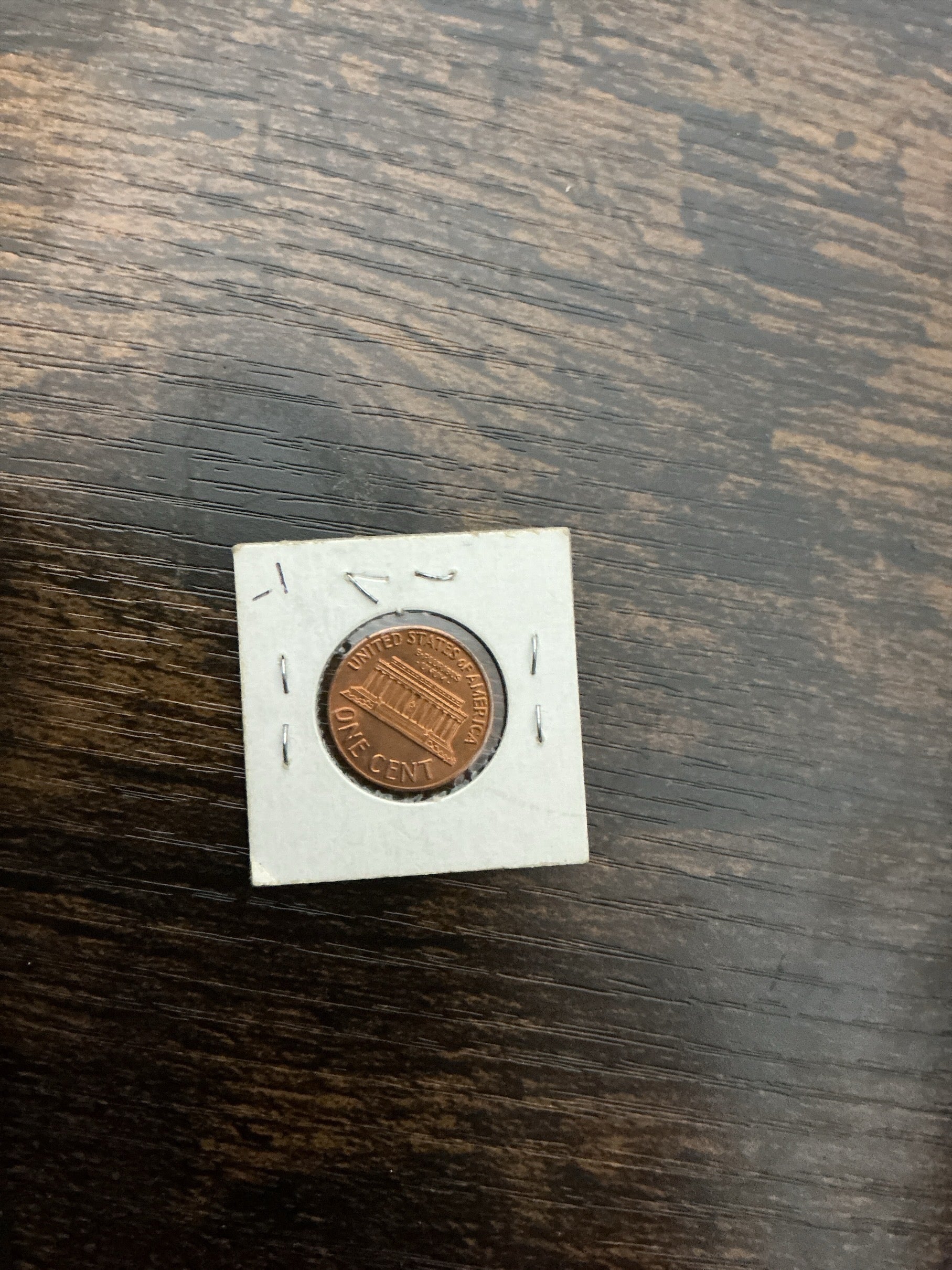 1969 Lincoln Memorial Cent BU - back