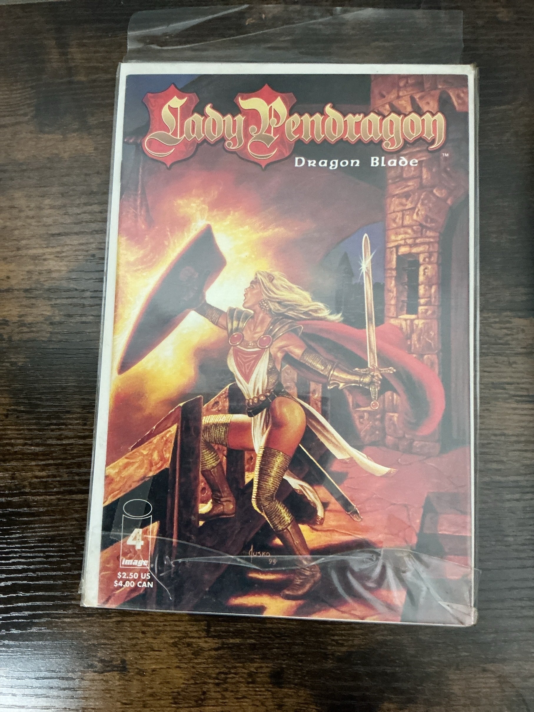 Lady Pendragon Dragon Blade #4 Image Comics Fantasy Dragon Cover